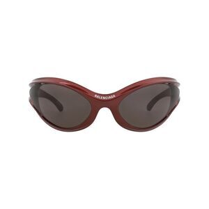Balenciaga Shield-Frame Bio Injection Sunglasses Red Unisex-Adult